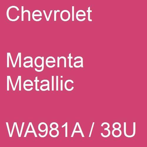 Chevrolet, Magenta Metallic, WA981A / 38U.